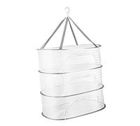 WHAMVOX 3étage Paniers De Séchage Suspendus Maille Niveaux Séchoir à Linge Pratique Pour Vêtements Pulls Et Légumes Accessoire De Rangement Pour Maison Et Jardin