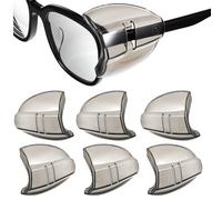 WHAMVOX 3paires Protections Latérales pour Lunettes Tpu Souple Transparentes Flexibles pour Lunettes de Protection Vue Branches