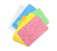 WHAMVOX 6pcs Éponges à Vaisselle Lavables en Cellulose, Multi-usages, Éponge Cuisine Compacte et Anti-Rayures, pour Nettoyage Cuisine