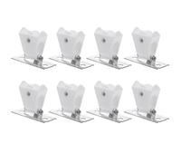 WHAMVOX 8pcs Verrou de Cordon pour Rideaux Romains en Plastique et Fer, Accessoires Légers et Compacts pour Stores Intérieurs, Design Professionnel et Pratique
