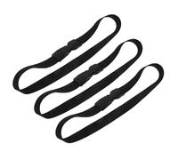 WHAMVOX Bande de Fixation Élastique pour Poubelle Hermétique, Attaches Sécurisées en Plastique Noir, Lot de 3 Pièces pour Éviter le Glissement et Garantir un Maintien Fiable