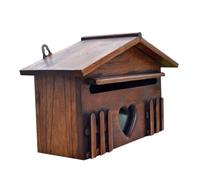 WHAMVOX Boîte aux Lettres Boîte à Suggestions Décorative Créative et Rétro en Bois de Maison Étanche et Facile à Installer, pour Domicile et Entreprise