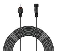WHAMVOX Câble d'Extension Alimentation 5 Mètres pour Pompe de Fontaine Solaire et Lampe Solaire, Compatible 12V/24V, Usage Extérieur Surveillance et Jardin