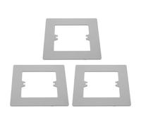 WHAMVOX Cache Prise Électrique Gris Lot de 3 Plaques de Protection Murale 4.33X4.33X0.08In Masque Espace pour Interrupteur Usage Domestique Facile à Installer