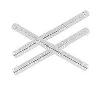 WHAMVOX Charnières à Piano Longues en Fer Argenté 3pcs pour Boîte en Bois et Placard Fonctionnement Silencieux et Résistance la Rouille pour Tables Pliantes