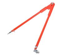 WHAMVOX Compas de Dessin Professionnel pour Menuisier en Plastique Orange, Outil Polyvalent pour Tracé de Cercles Précis en Menuiserie et Dessin Technique