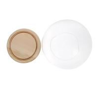 WHAMVOX Dôme de Verre Lumineux 1 Set en Verre et Bois pour Micro Paysage