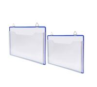 WHAMVOX Dossier Mural Suspendu Transparent en Plastique Lot de 2, Sac de Stockage Pratique pour papiers en Entreprise