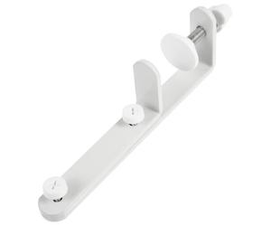 WHAMVOX Étagère de fixation pour panneau perforé, support en fer blanc, design sans perçage, bonne capacité de charge, pour rangement mural et usage quotidien à la maison, 7.48 x 1.97 x