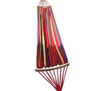 WHAMVOX Hamac Suspendu en Toile Double Bâton en Bois 190X100 CM Conception Pratique et Élégante pour Repos Extérieur et Usage Étudiant