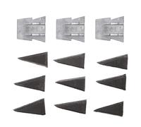 WHAMVOX Kit de 12 Cales Métalliques en Fer pour Manche de Hache et Marteau, Construction Stable et Résistante à L'usure, Léger, pour Usage en Extérieur et Ferme