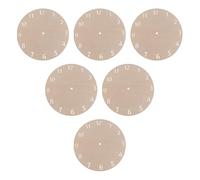 WHAMVOX Kit de Fabrication Horloge Bois 6 pour Projets Diy, Cadran en Bois Naturel 23cm, pour Décoration Créative et Apprentissage des Garçon et Filles