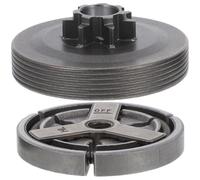 WHAMVOX Kit Embrayage Tronçonneuse en Fer 1 Set Tambour d'embrayage à Pignon pour Transmission et Fonctionnement Stable Adapté à L'entretien de Tronçonneuse