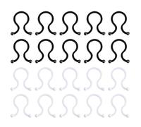 WHAMVOX Mini Enrouleurs de Câble Maintien des Fils Lot de 40 en Pp pour Gestion des Câbles, Clips de Rangement Pratiques pour Bureau et Déplacements