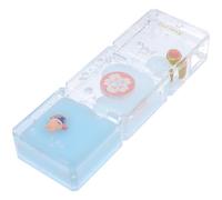 WHAMVOX Minuteur à Liquide ménager Bleu en Acrylique, sablier déco de Bureau, Effet visuel apaisant, Ornement créatif pour Maison et Bureau