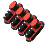 WHAMVOX Organisateur de Câbles en Plastique 4 Pièces avec Adhésif, Gestion Rapide et Gain de Place pour Bureau et Tableau de Bord de Voiture