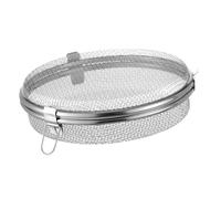 WHAMVOX Panier Couvert Grosse Capacité en Acier Inoxydable Lave Vaisselle Panier Métallique Rond et Design en Maille Solide pour Rangement de Couverts et Petits Accessoires