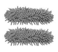 WHAMVOX Pantoufles en Chenille Lavables Semelles de Rechange Douces Antidérapantes en Lot de 2 pour Nettoyage des Sols pour Ménage et Bureaux