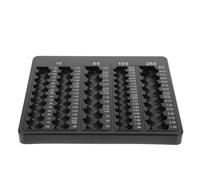 WHAMVOX Plateau de Tri de Pièces en Plastique Noir pour Pièces Us, Surface Lisse, Tri et Nettoyage Facile, pour Caisses Enregistreuses et Supermarchés