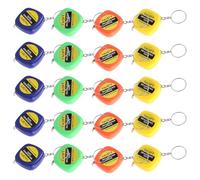 WHAMVOX Porte-Clés Mètre Ruban Rétractable Compact Lot de 20 Verrou Coulissant pour Mesurer Vêtements et Taille à Usage Extérieur et Maison Couleur Aléatoire