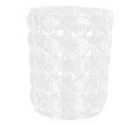 WHAMVOX Porte Pinceaux Maquillage Transparent 4X3.2X3.2In Seau De Rangement Pour Pinceaux De Maquillage Et Rouge À Lèvres - Boîte Organiseur Multi-Usage