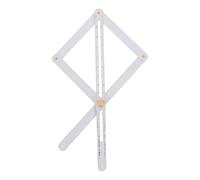 WHAMVOX Règle d'Angle en Acier Inoxydable Outil de Mesure Multi-Usage pour Travail du Bois et Bricolage Affichage Facile et Précis