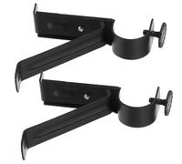 WHAMVOX Support de Valise 2 pièces en Fer Lisse réglable pour Tringle Rideau Lourde Fixation Murale pour Chambre et Bureau