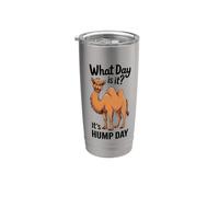 What Day Is It Hump Days Camel Happy HumpDay Mercredi Gobelet isotherme en acier inoxydable double paroi