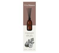 WHAT MATTERS Diffuseur de parfum à la Figue Santal, 100 ml | Diffusion par bâtonnets, senteur boisée et chaleureuse, 6 à 8 semaines, flacon verre rechargeable, fabriqué en France