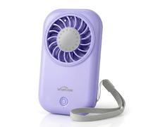 WHATOOK Mini ventilateur portatif, 11000 tr/min, puissant, avec 5 vitesses, 56 g, ultra léger, portable, pour les voyages et les déplacements, rechargeable par USB-C, pour le maquillage