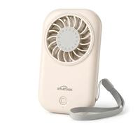 WHATOOK Mini ventilateur portatif, 11000 tr/min, puissant, avec 5 vitesses, 56 g, ultra léger, portable, pour les voyages et les déplacements, rechargeable par USB-C, pour le maquillage