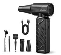 WHATOOK W02 Souffleur Air Comprimé, Mini Souffleur PC 250000 TR/Min | 0-100 Vitesses Réglables, Batterie 10000mAh, Dépoussiéreur Haute Puissance pour PC, Clavier, Voiture, Maison