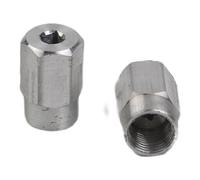 WheatThrive Adaptateur d'écrou d'entraînement, embout de pilote d'arbre flexible, pièce 225, pour Dremel 2610916116, remplacement métallique, argenté, 16 mm