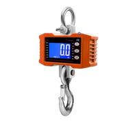 WheatThrive Balance grue numérique, échelle suspendue, capacité de 1000 kg, rétroéclairage LCD, précision de 0,5 kg, crochets en alliage d'acier pour entrepôt