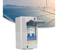 WheatThrive Boîte de distribution PV, boîtier étanche IP65, boîtier de commutation en plastique ABS avec couvercle transparent pour panneau solaire, camping-car, système hors réseau