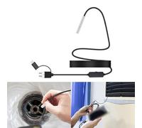 WheatThrive Caméra endoscopique, caméra d'inspection, endoscope, 3,9 mm HD 1080p USB-C compatible Android, tube flexible serpent de 2 m pour tuyau de vidange de voiture