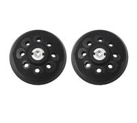 WheatThrive Lot de 2 plaques de support de patins de ponçage de 125 mm pour ponceuses Metabo SXE 325 Intec 425, disque de support à 8 trous avec crochet et boucle