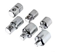 WheatThrive Lot de 6 adaptateurs de douille à cliquet 1/4", 3/8", 1/2", réducteur d'extension pour outils de perceuse, réducteur abaisseur, kit de garage professionnel