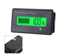WheatThrive Testeur de batterie acide, moniteur de batterie au lithium, voltmètre 6-63 V, écran LCD, pour systèmes 12 V 24 V 36 V 48 V 60 V 72 V
