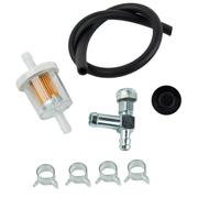 WheatThrive Vanne d'arrêt de carburant, œillet de réservoir de gaz, pièces de générateur pour Craftsman Coleman 5000 W 6250 W, kit en métal avec filtre à tuyau