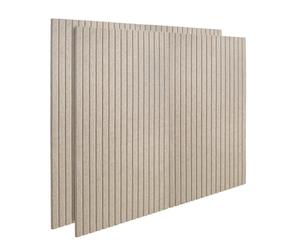 Whemyreat Lot de 2 grands tableaux d'affichage en feutre avec 30 punaises - 80 x 120 cm - Avec dos autocollant - Pour murs - Décoratif - Marron clair