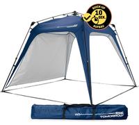 Where Tomorrow Lumaland Outdoor Pavillon 2,5 x 2,5m imperméable & protection UV incl. 1x panneau latéral sac piquets camping & tente de fête montage 2 min