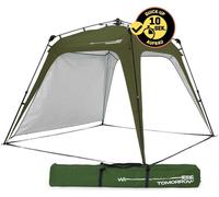 Where Tomorrow Outdoor Pavillon PopUp tente 2,5 x 2,5m étanche & protection UV jardin incl. 1x panneau latéral sac camping & tente de fête montage 2 min.