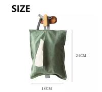 WhereHike 1 pièce Sac à mouchoirs portable, Distributeur de mouchoirs à suspendre pour plusieurs endroits, Vert