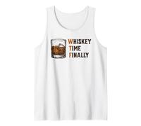 Whiskey Time Enfin WTF Drink Lover Humour Débardeur