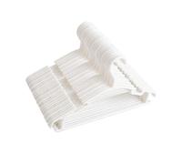 (White) 40pack Baby Coat Hanger Baby Hanger For Clothes Childrens Coat Hanger Baby Clothes Hangers Kids Hangers 27x15cm NIUNIU