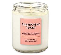White Barn Bath & Body Works Bougie parfumée à mèche unique Champagne Toast (Champagne Toast) L'emballage varie
