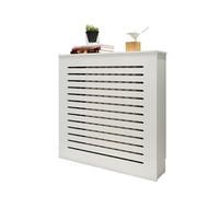 White Detive Cache-radiateur avec grille à persiennes, étagères de radiateur pour la maison, idéal pour le salon, la chambre à coucher et la cuisine, protection et décoration de radiateur à vapeur