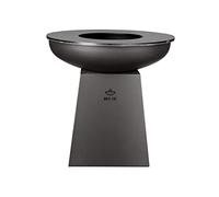White Fire Barbecue à Bois en Acier, Noir, D99 Cm