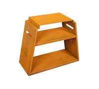 White Fire Support à Barbecue-Plancha Urban en Acier Corten, 68x30xH56 Cm